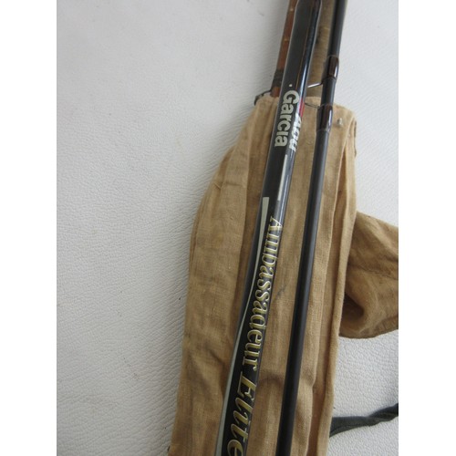 614 - Abu Garcia 'Ambassadeur Elite' two section 9' graphite fly rod with BFR Dragonfly 80 fly reel; two-s... 