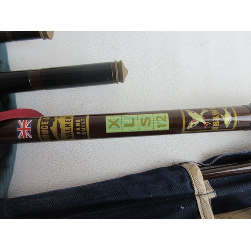 613 - House of Hardy 'Richard Walker Carp' 10' two-section rod with original sleeve; Bruce and Walker thre... 