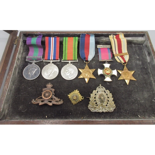 1239 - DSO group including General service medal 1945-48 with Palestine clasp, To Lt. Col. G. L. Hildebrand...