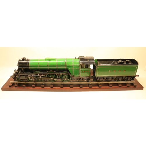1351 - Large scale 3.5 inch gauge live steam LNER Class A3 4-6-2 Flying Scotsman model locomotive 4472 with...