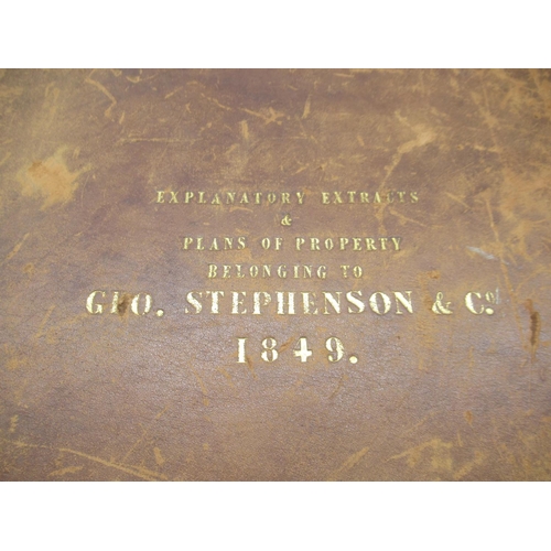 398 - George Stephenson & Co. - Extracts from Deed and Copies of Plans of Freehold and Leasehold Land & Mi... 