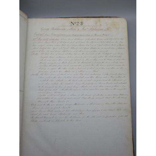 398 - George Stephenson & Co. - Extracts from Deed and Copies of Plans of Freehold and Leasehold Land & Mi... 