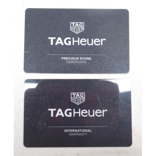 1264 - Tag Heuer 300m Aquaracer, Ladies stainless steel and gold plated quartz wristwatch with date on matc... 