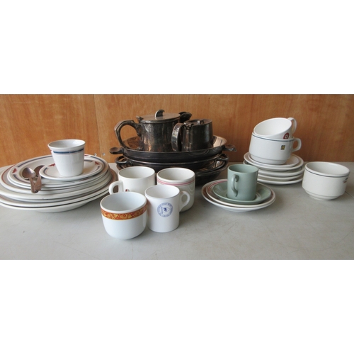179 - Collection of ceramics for hotels, railways etc. incl. Wedgewood for Orient Lines; Britamic Lifelong... 