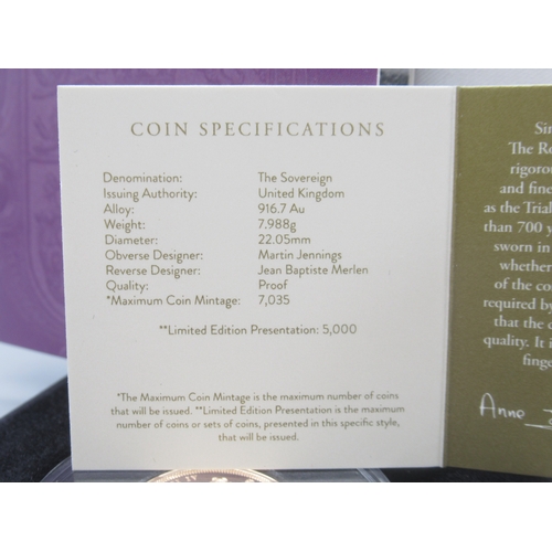 17 - The Royal Mint - The Sovereign 2025 Gold Proof Coin encapsulated in case with COA No.4197/5000

Ship... 