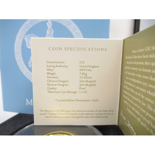19 - The Royal Mint - The Platinum Jubilee of Her Majesty The Queen 2022 UK 1/4oz Gold Proof coin encapsu... 