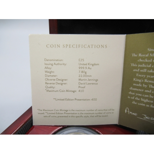 29 - The Royal Mint - The Royal Tudor Beasts The Queens Panther 2025 UK 1/4oz Gold Proof Coin encapsulate... 