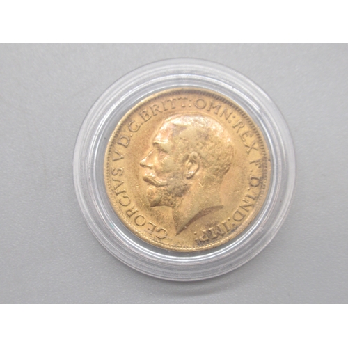 7 - George V 1912 Sovereign & Harrington & Byrne 2022 Queen Elizabeth II Platinum Jubilee 24 Carat Gold ... 
