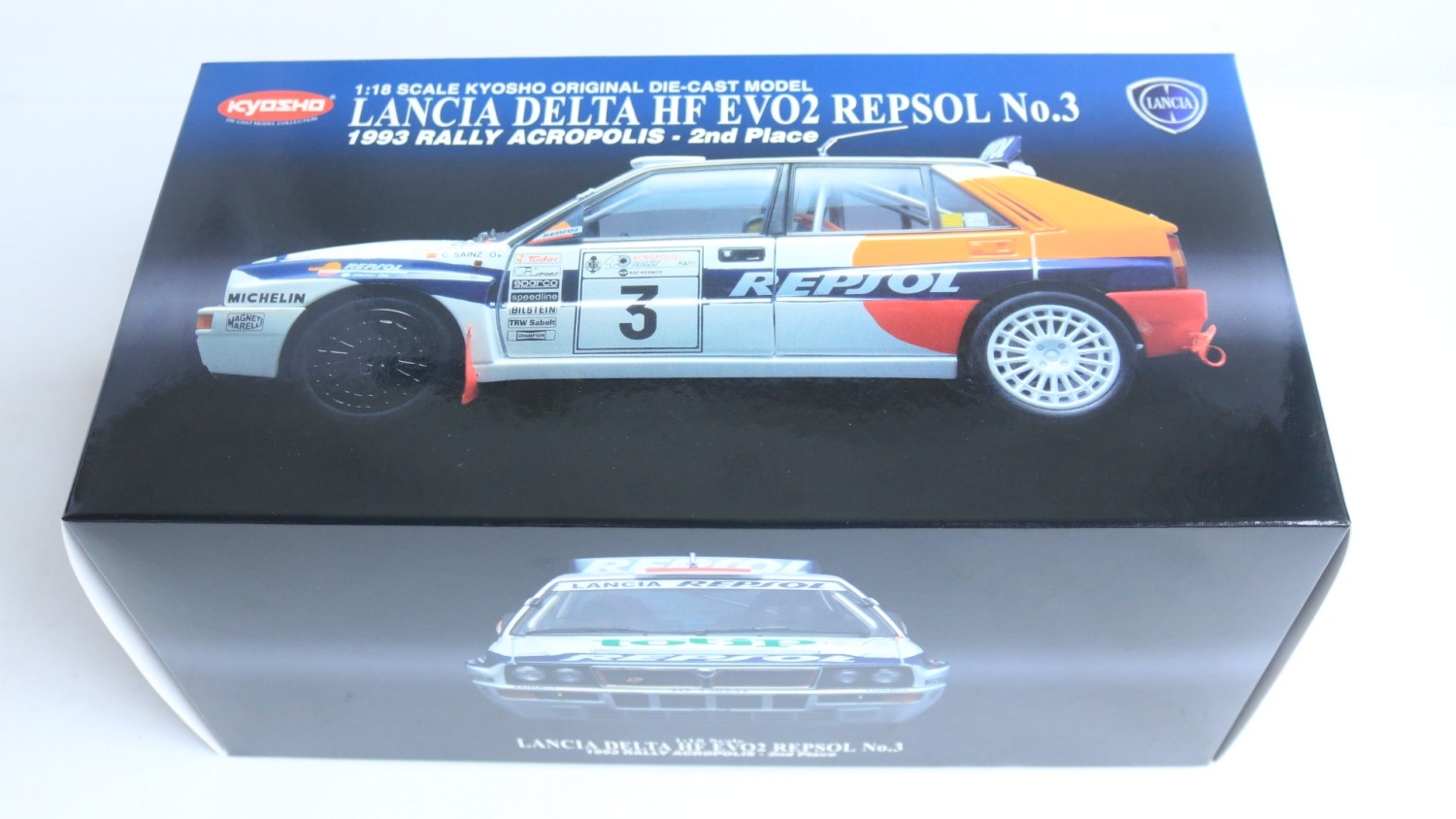 Kyosho 1/18 scale highly detailed diecast Lancia Delta HF EV02