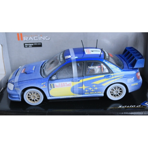 Three weathered 1/18 scale diecast rally car models from Solido Racing ...