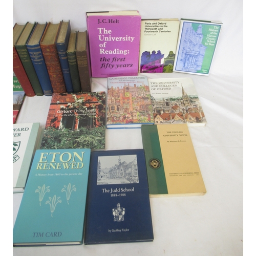 Collection of books covering Schools, Colleges and Universities to inc ...