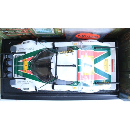 329 - Four 1/18 scale diecast rally car models, all with condition issues to include a limited edition Sun... 