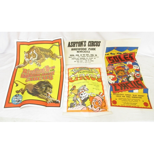 373 - Collection of Circus posters to inc. Stanley V Parkins, Bullen Bros, Bullens Circus, Ashtons Circus,... 