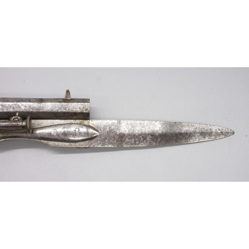 1 - Belgian six shot pinfire revolver with side folding 3.5