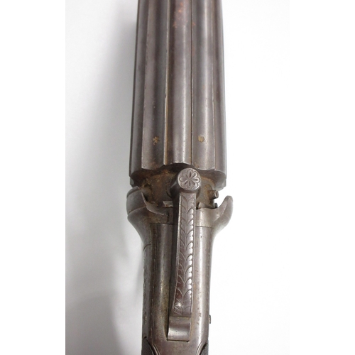 11 - Six shot 80 bore percussion pepperbox revolver, by Snowden of Alnwick, 3.5