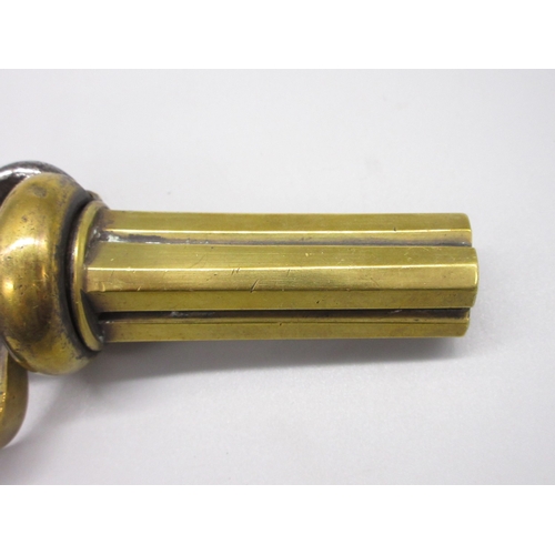 16 - Four shot .31 Swedish percussion pepperbox hand rotated pistol, 3