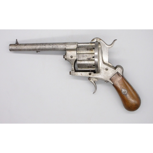 2 - French ten shot 13mm pinfire revolver, 6