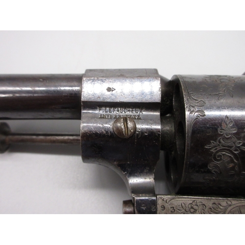 3 - French Lefaucheux 10mm six shot pinfire revolver, 5.5