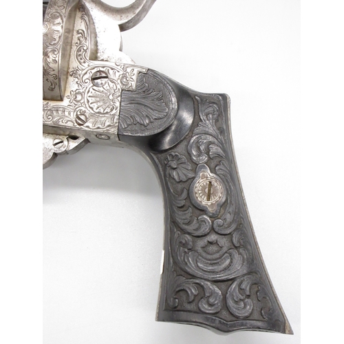 3 - French Lefaucheux 10mm six shot pinfire revolver, 5.5