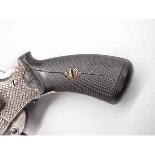 5 - Small Belgian 7mm six shot pinfire revolver, 3.5