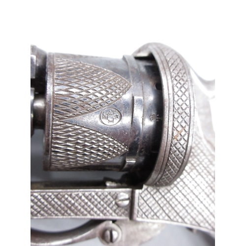 5 - Small Belgian 7mm six shot pinfire revolver, 3.5