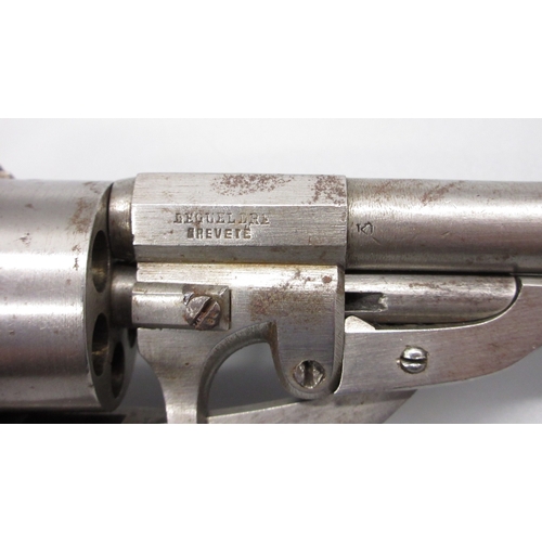 8 - Unusual Belgian 7mm pinfire revolver, 3.5