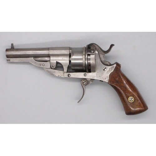 8 - Unusual Belgian 7mm pinfire revolver, 3.5