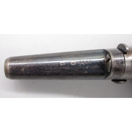 18 - Colt No.1 .41 rimfire Derringer pistol, the barrel with details to the top rib and Hartford address,... 