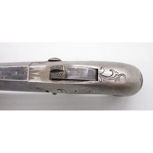 18 - Colt No.1 .41 rimfire Derringer pistol, the barrel with details to the top rib and Hartford address,... 