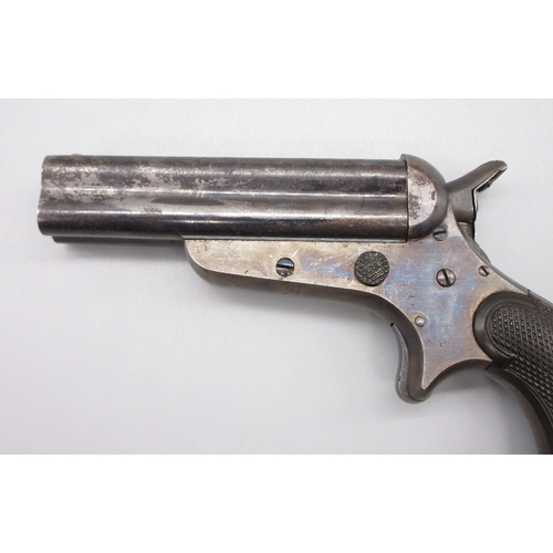 20 - Sharps & Hankins .32 rimfire four shot Derringer pistol, 3.5