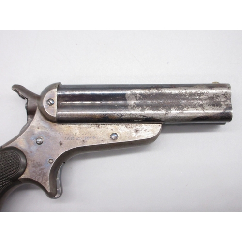 20 - Sharps & Hankins .32 rimfire four shot Derringer pistol, 3.5