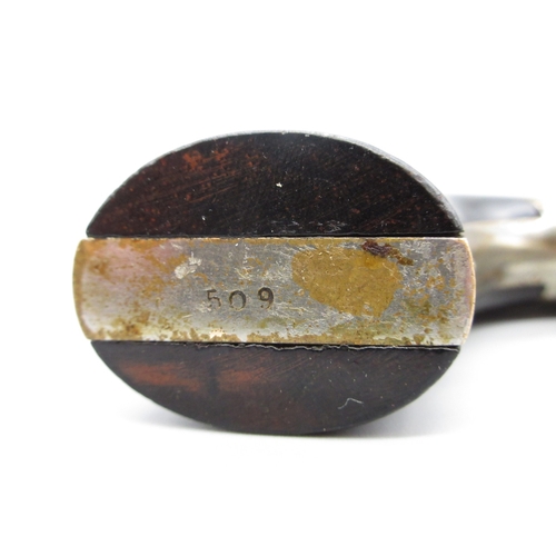 22 - Unnamed Merwin & Bray .30 rimfire single shot Derringer pistol, nickel plated with 3.5