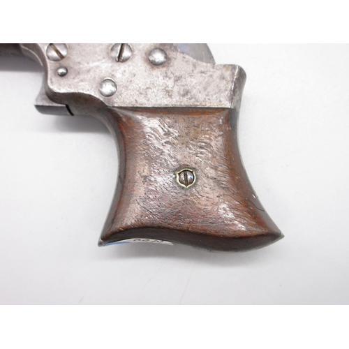 23 - Remington .41 rimfire split breach single shot saw handled Derringer pistol, 4
