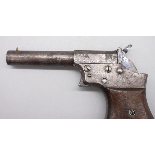23 - Remington .41 rimfire split breach single shot saw handled Derringer pistol, 4