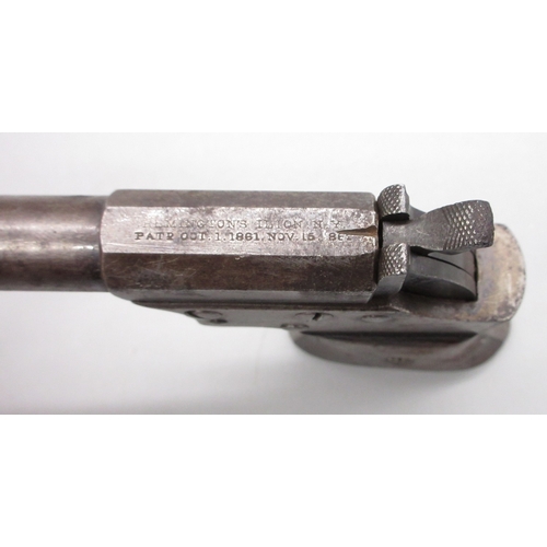 23 - Remington .41 rimfire split breach single shot saw handled Derringer pistol, 4