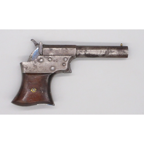 23 - Remington .41 rimfire split breach single shot saw handled Derringer pistol, 4
