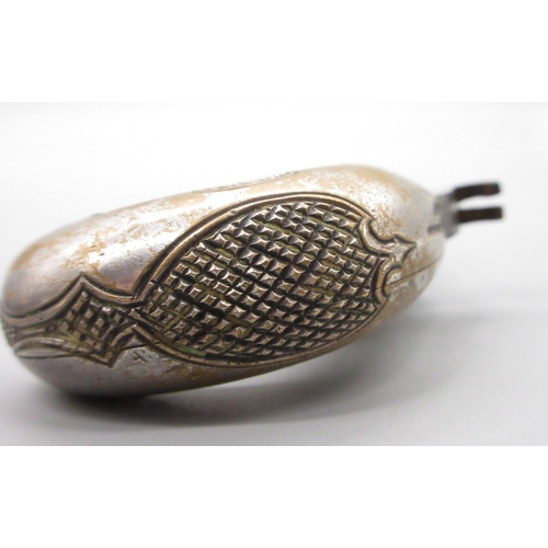 24 - Cased matched pair of Moores Patent .41 rimfire Derringer pistols, nickel plated with scroll engravi... 