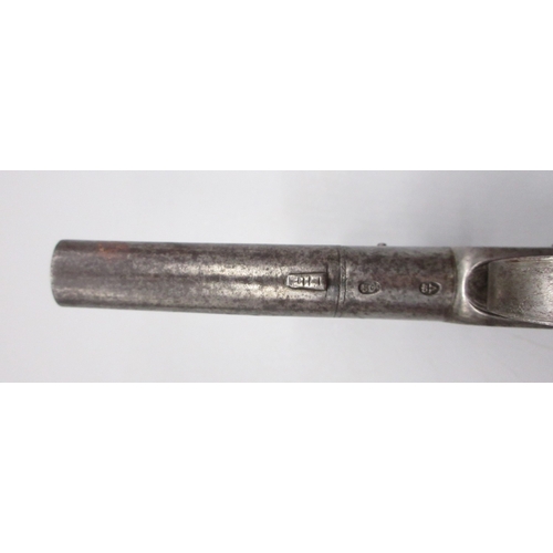 30 - 18th Century flintlock 54 bore pocket pistol by `Ryan & Watson London' 2.5