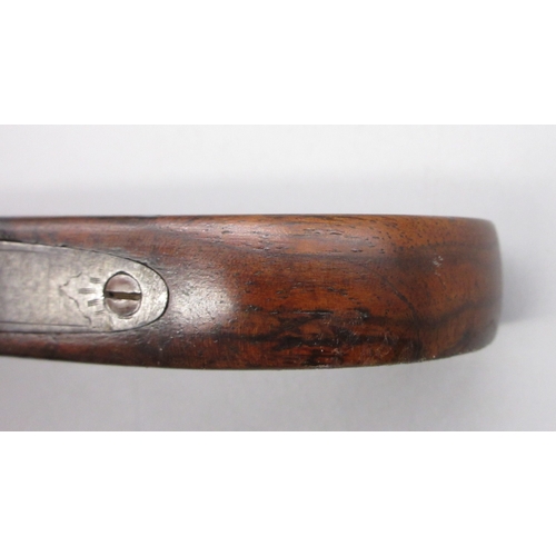 30 - 18th Century flintlock 54 bore pocket pistol by `Ryan & Watson London' 2.5