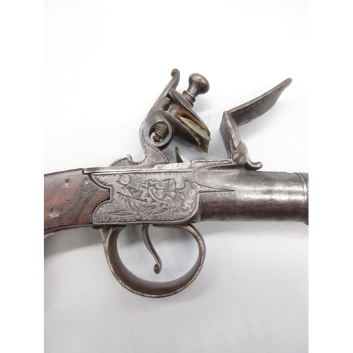 31 - 54 bore flintlock cannon barrel pocket pistol by `Thomas', 2.5