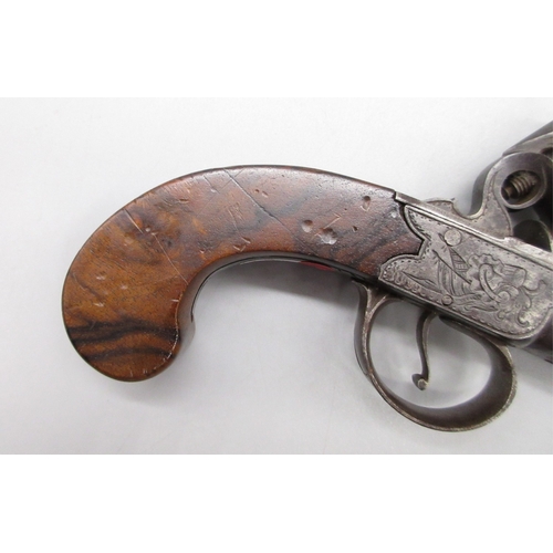 31 - 54 bore flintlock cannon barrel pocket pistol by `Thomas', 2.5