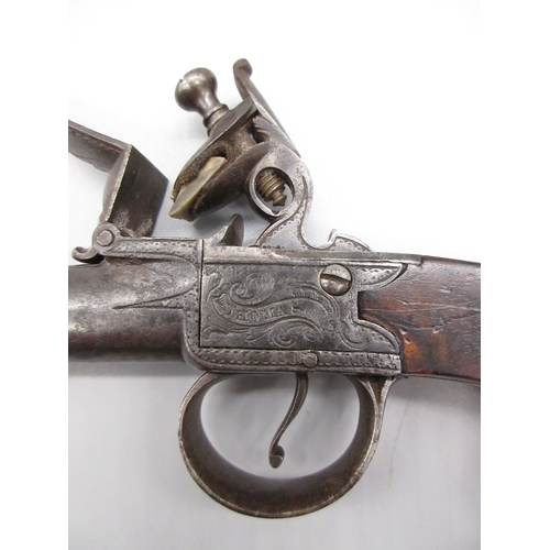 31 - 54 bore flintlock cannon barrel pocket pistol by `Thomas', 2.5