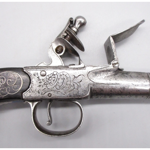 32 - 34 bore flintlock cannon barrel pistol by `W. Mold', 3.75
