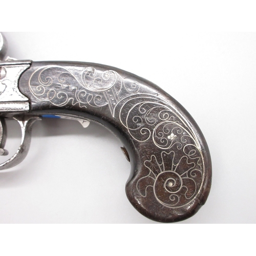 32 - 34 bore flintlock cannon barrel pistol by `W. Mold', 3.75