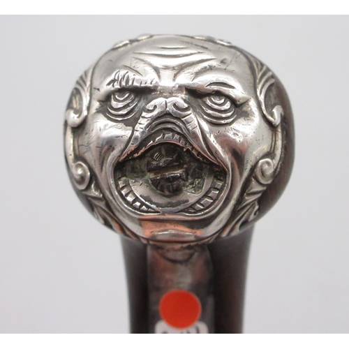 33 - Silver mounted Queen Anne style flintlock cannon barrel pistol by `Heylin Cornhill London', 6