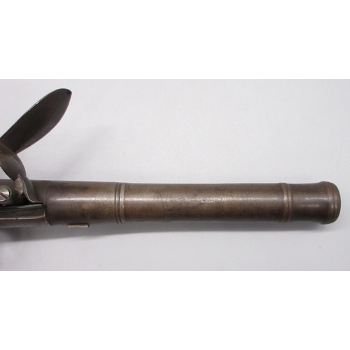 34 - Queen Anne 18 bore flintlock pistol by `G. Gill Richmond', 5.5