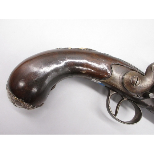 34 - Queen Anne 18 bore flintlock pistol by `G. Gill Richmond', 5.5