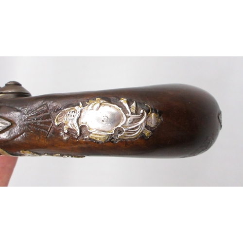 34 - Queen Anne 18 bore flintlock pistol by `G. Gill Richmond', 5.5