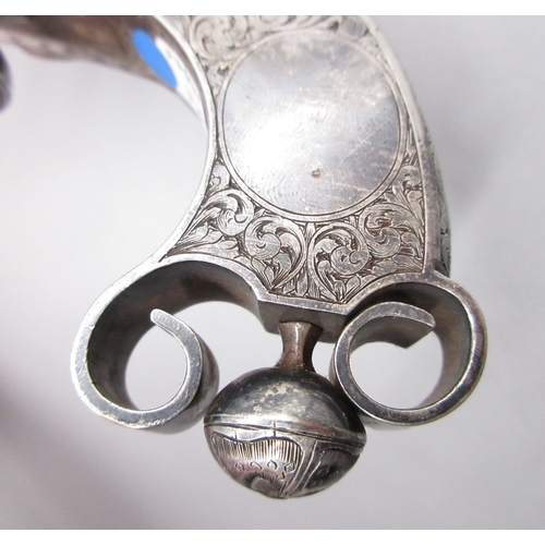 42 - Fine example of a Scottish highland all steel 54 bore  flintlock belt pistol, 6.75