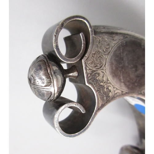 42 - Fine example of a Scottish highland all steel 54 bore  flintlock belt pistol, 6.75